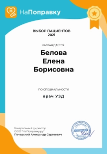Сертификат напоправку 2 Белова Е